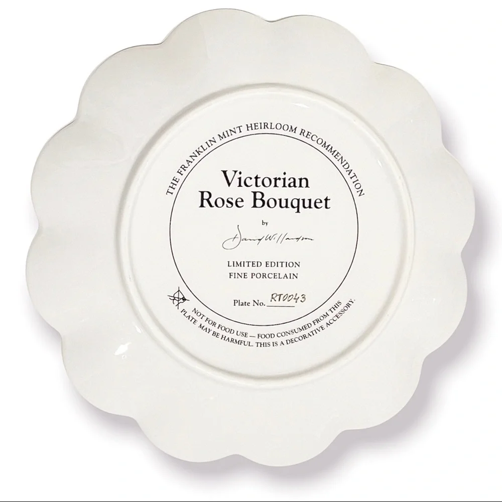 Franklin Mint Victorian Plate Porcelain Collector’s Limited Edition - Picture 3 of 3